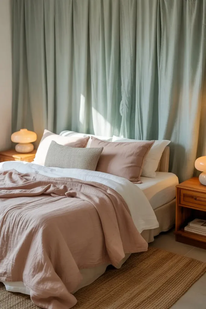 9. Fabric or Linen Wall Covering for a Soft Atmosphere