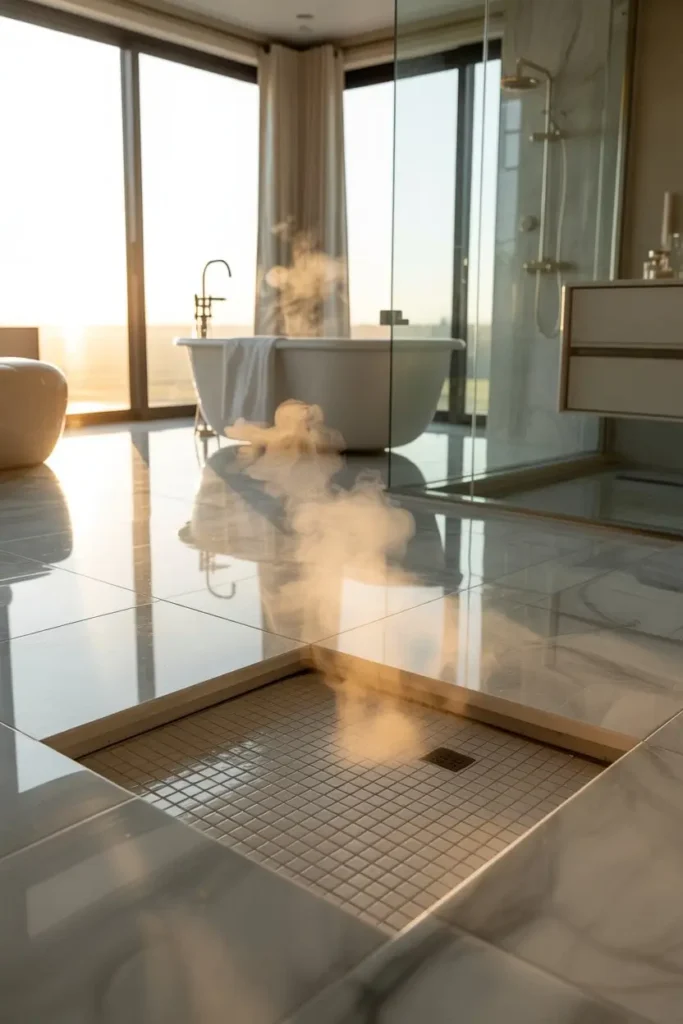 9. Heated Floors for Comfort