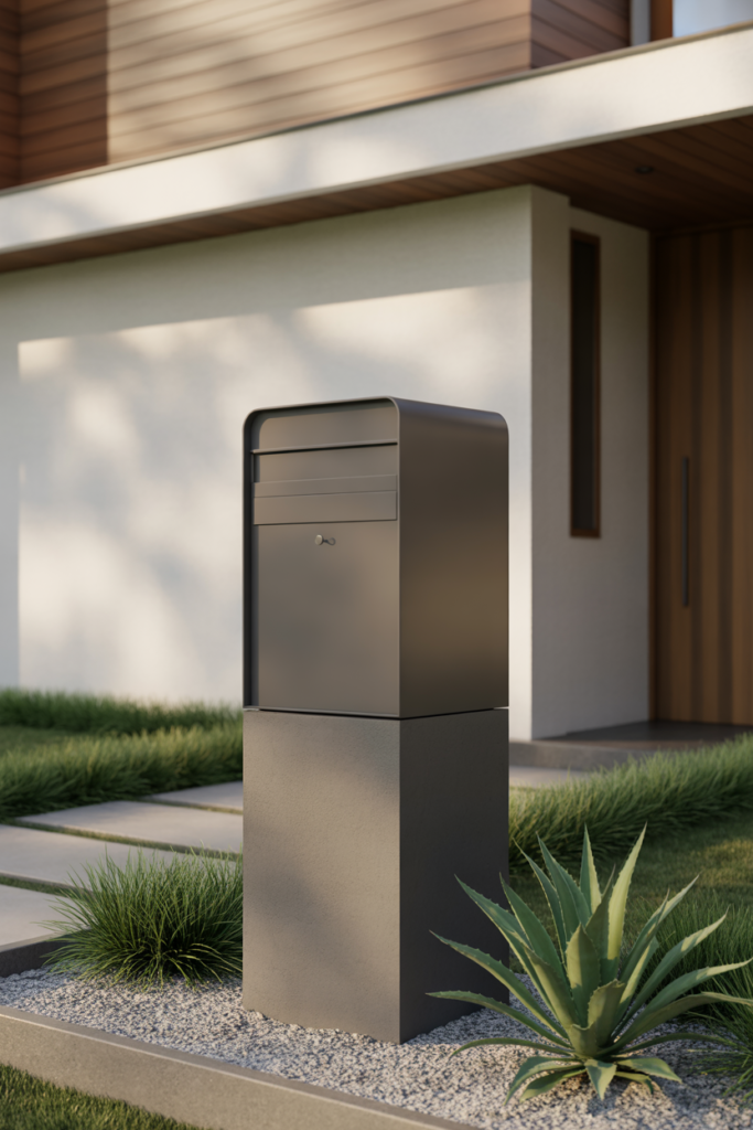 9. Minimalist Mailboxes for Clean Homes