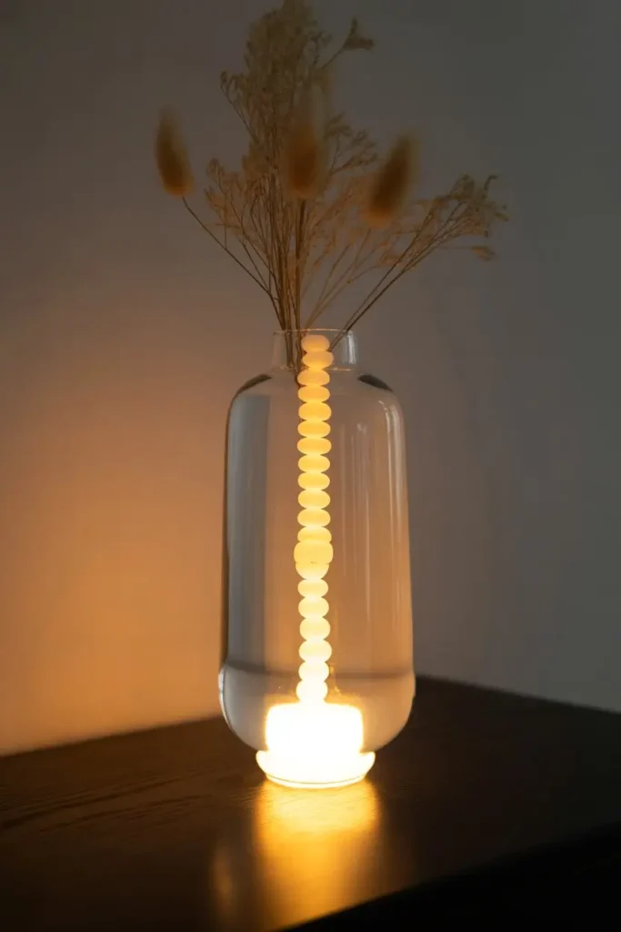 9. Under Base Lighting for a Rising Glow