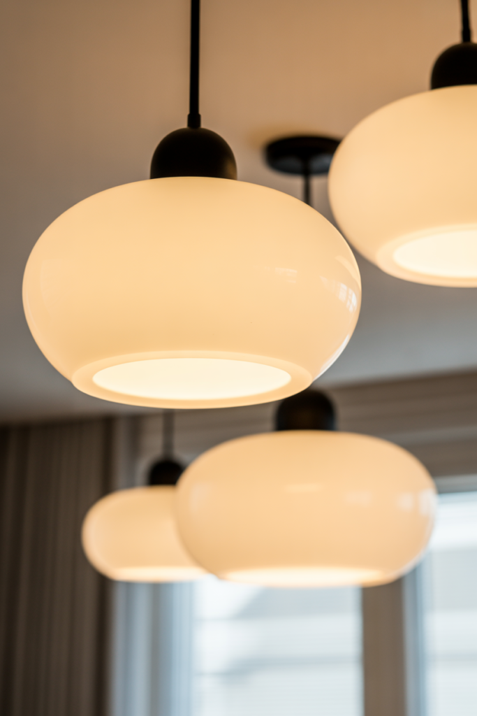 9. White Lighting for a Bright Welcoming Glow