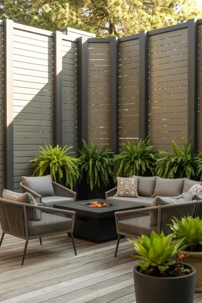 Add Tall Privacy Screens with Weighted Bases