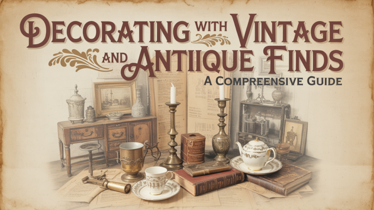 Decorating with Vintage and Antique Finds: A Comprehensive Guide