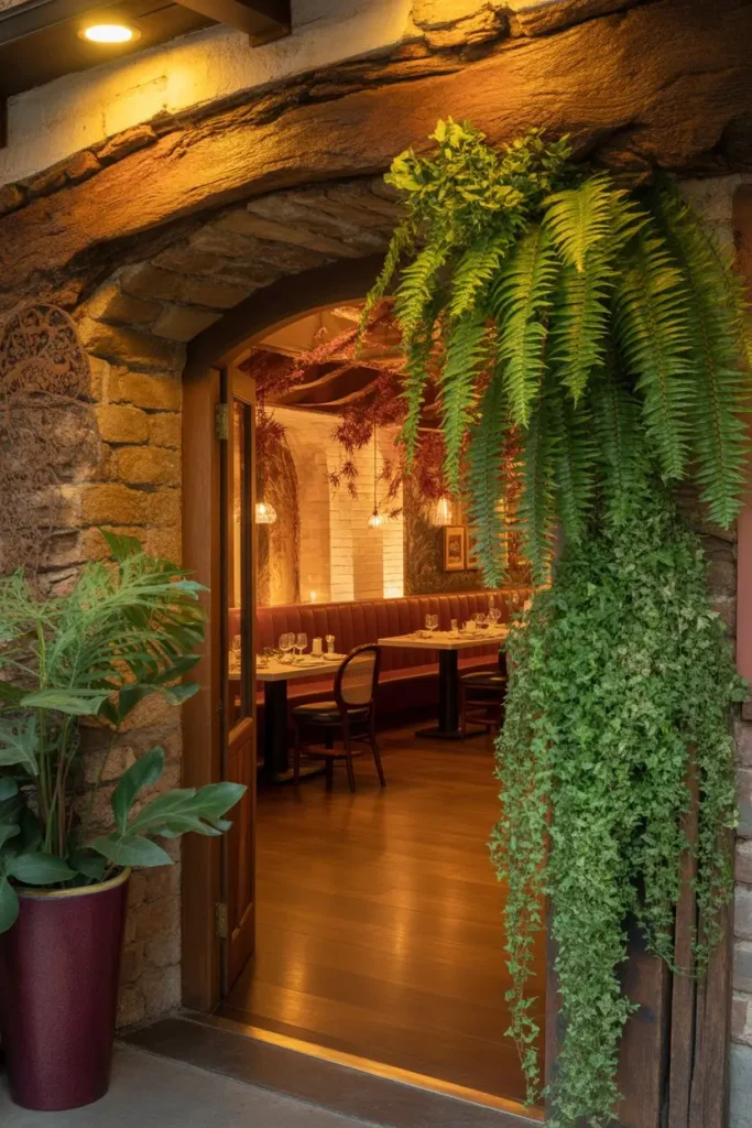 1 Warm Entrance Design That Sets the Mood