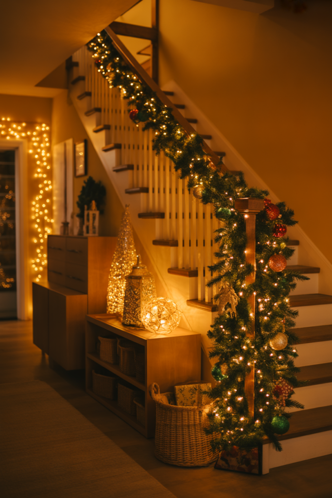 1. A Soft Glow With Warm Holiday Lights