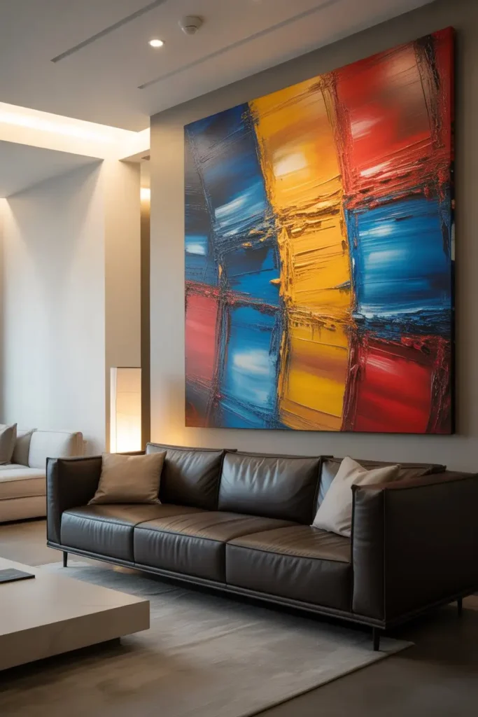 1. Abstract Color Splash Canvas Ideas