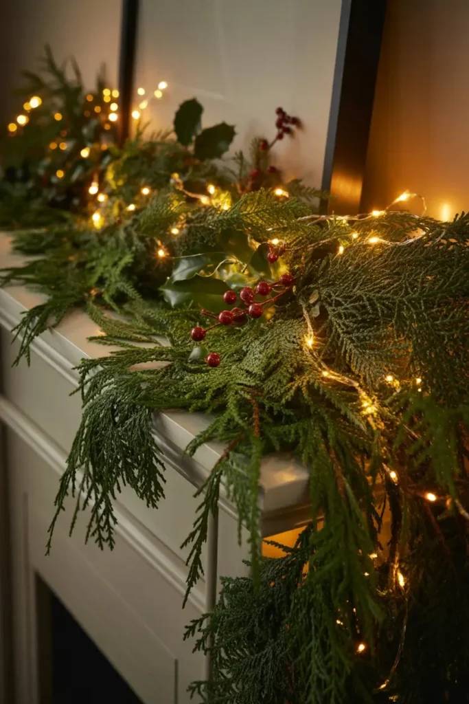 1. Classic Evergreen Garland Glow