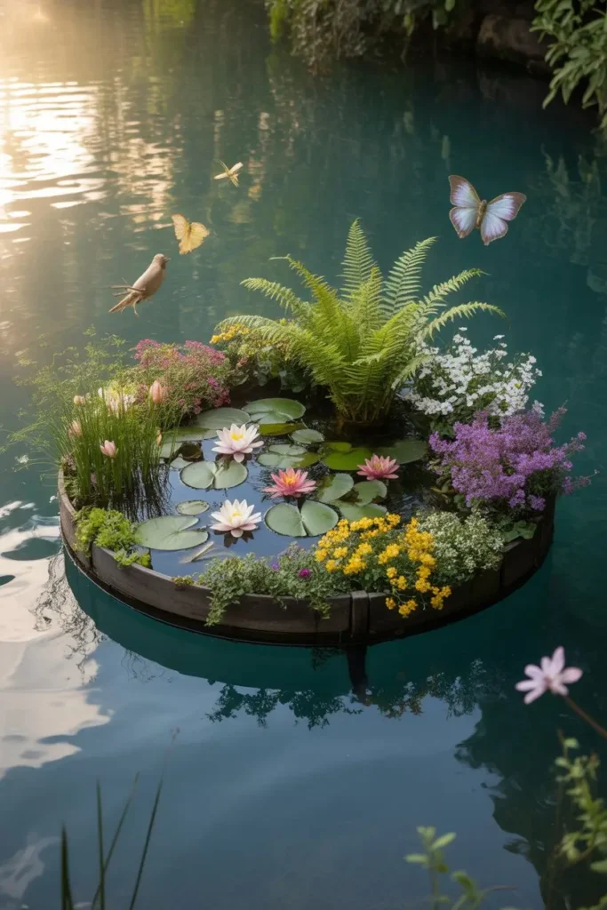1. Floating Garden Ponds
