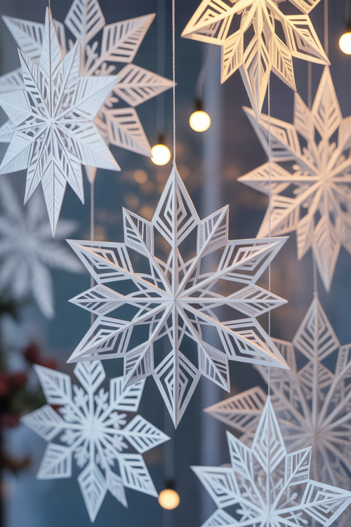 1. Intricate Paper Snowflakes