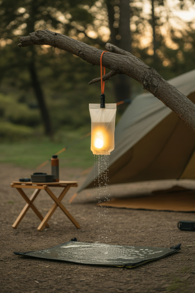 1. Solar-Powered Bag Shower