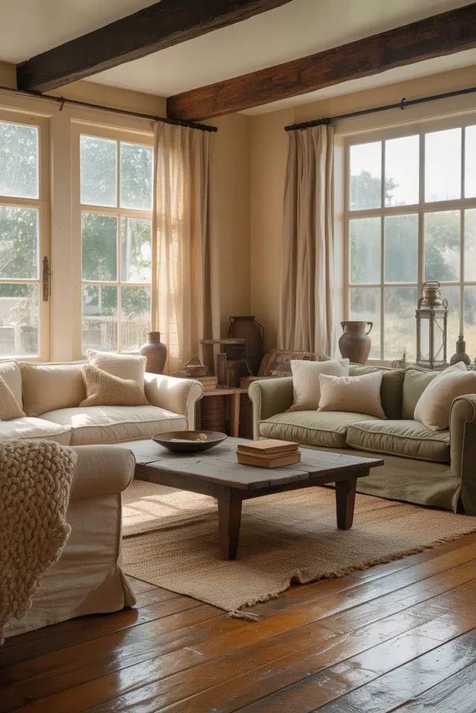 1. Warm and Inviting Living Room Designs