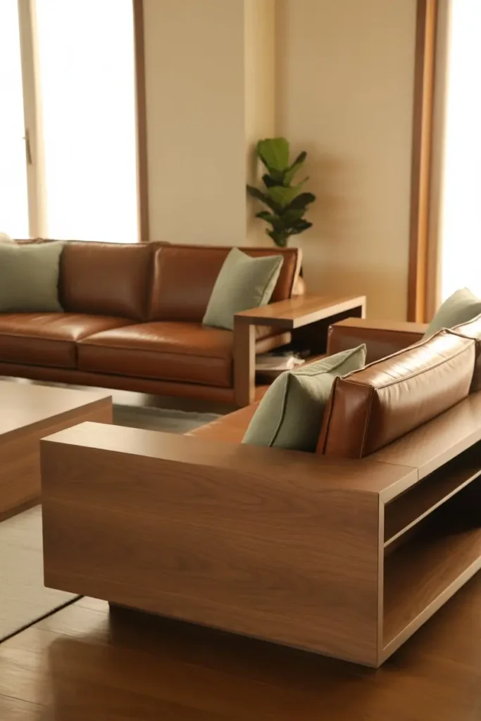 10 Modern Brown Furniture With Clean Green Accents