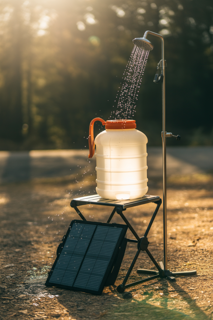 10. Collapsible Solar Heater Shower