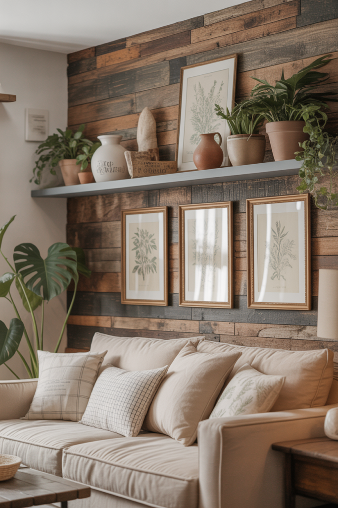 10. Farmhouse Living Wall Accents