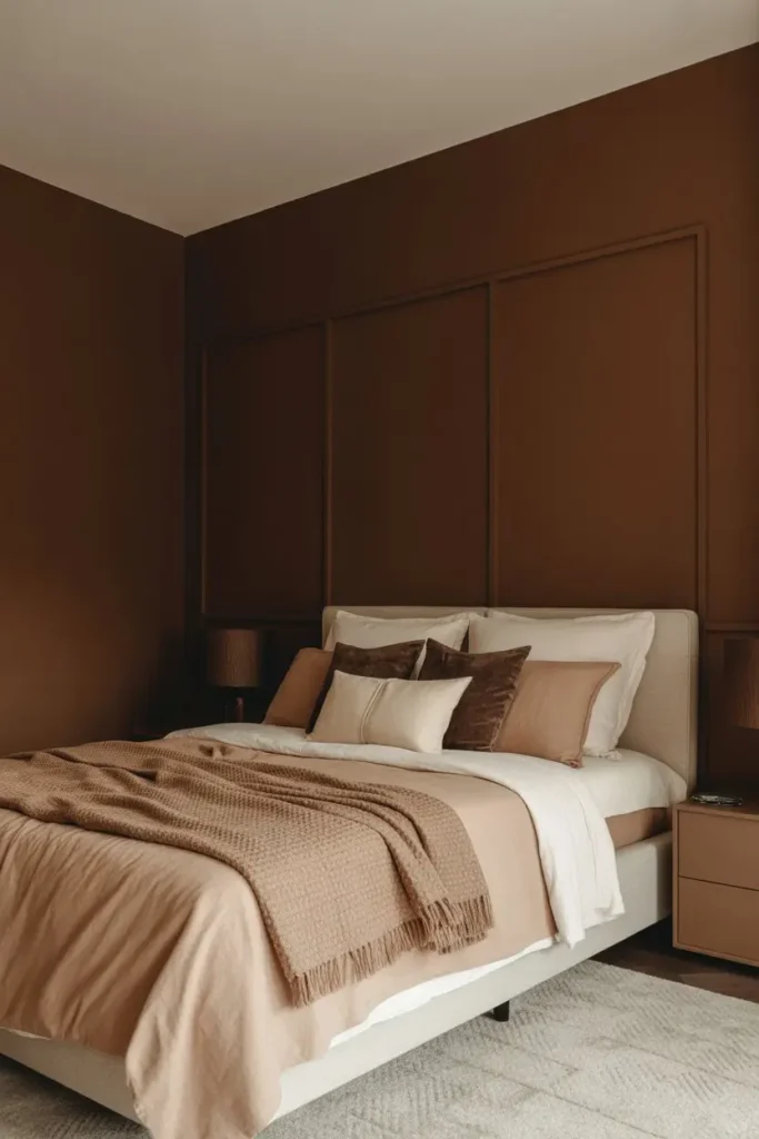 10. Mocha Brown and Soft Beige Cozy Depth