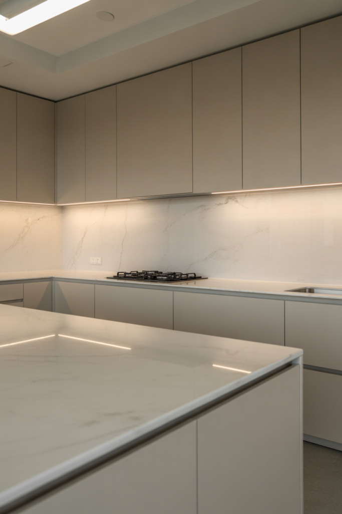 10. White Porcelain Countertops for Smooth and Sleek Surfaces