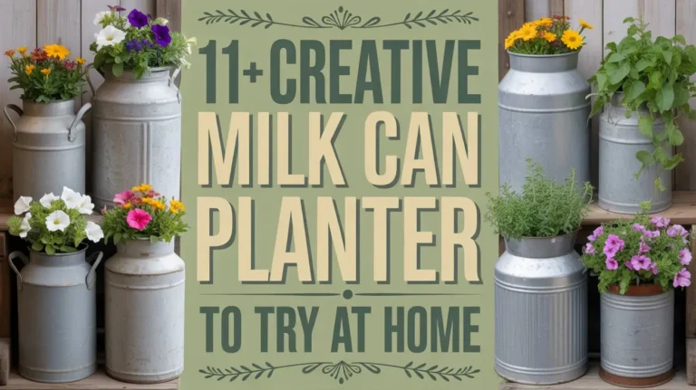 14+ Creative Milk Can Planter Ideas to Try at Home