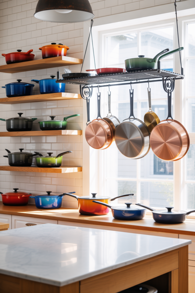 11. Display Stylish Pots and Pans