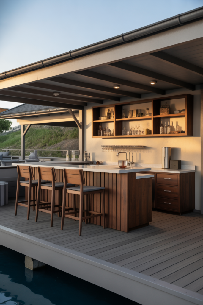 11. Entertainment Focused Bar with Built In Storage