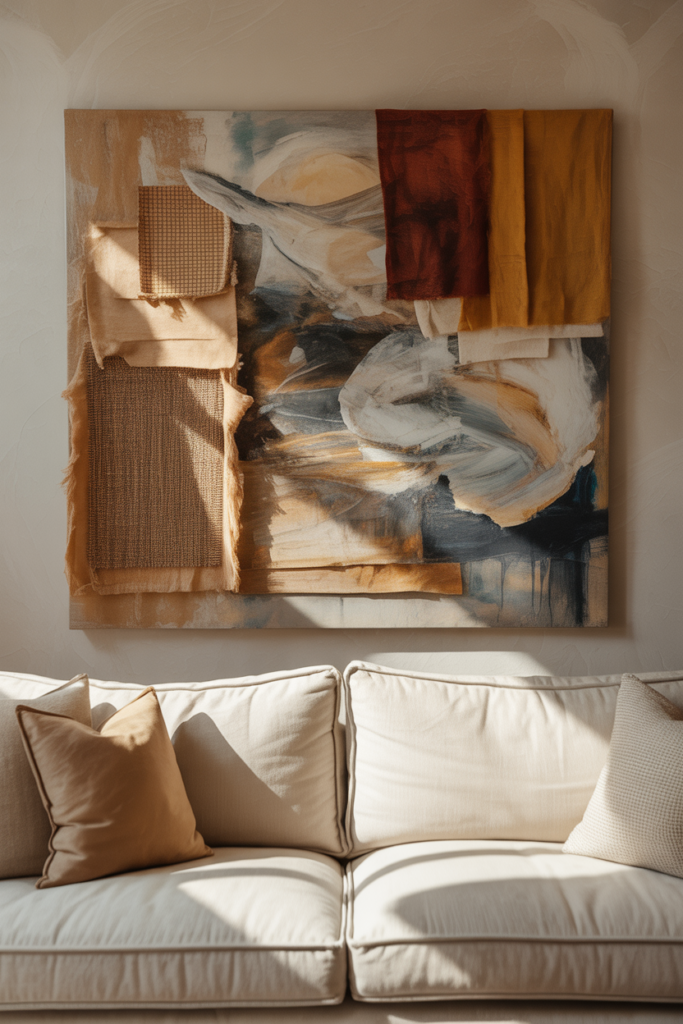 11. Layered Collage Canvas Ideas