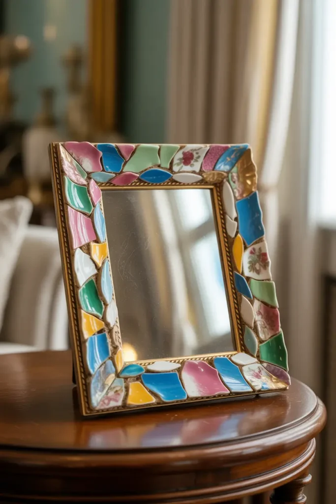 11. Mosaic Picture Frames