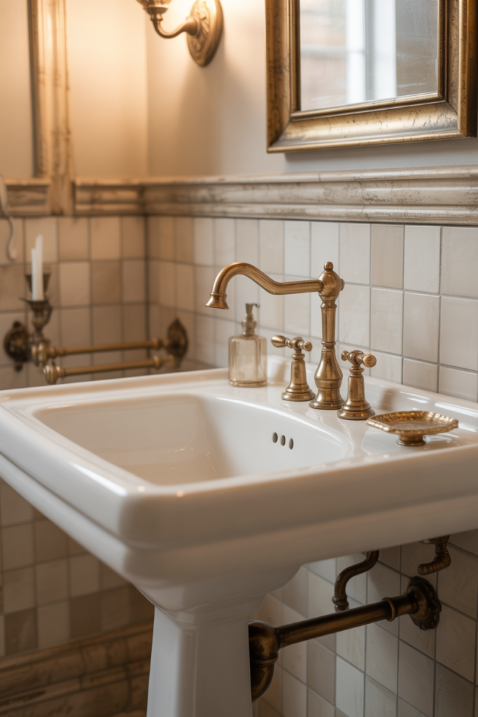 11. Wall-Mounted Accessories to Enhance a Pedestal Sink