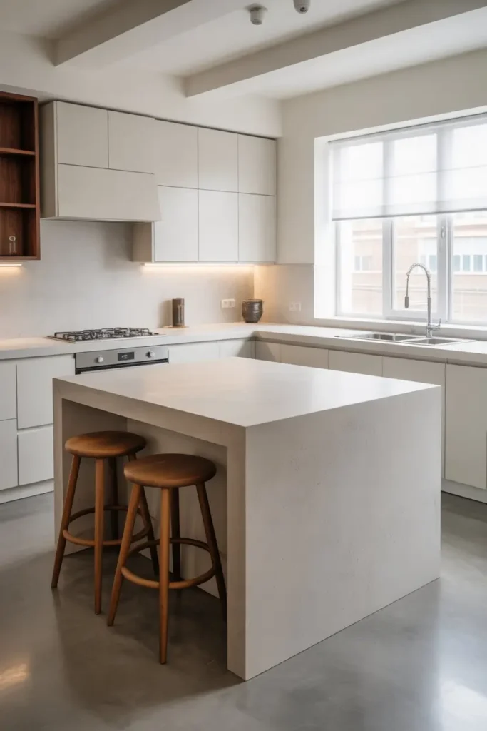 11. White Concrete Resin for Custom Shapes and Styles