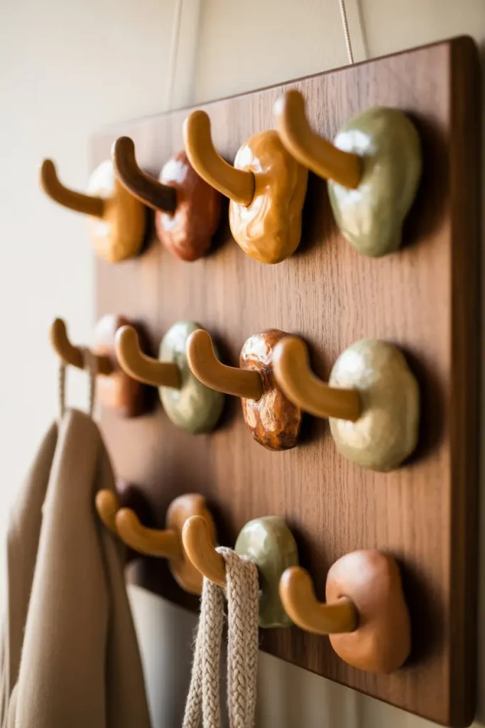 12 DIY Wall Hooks That Look Like Art