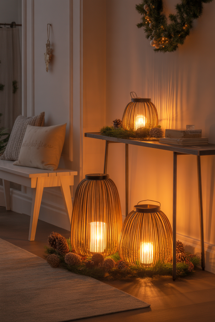 12. A Lantern Display for Evening Warmth