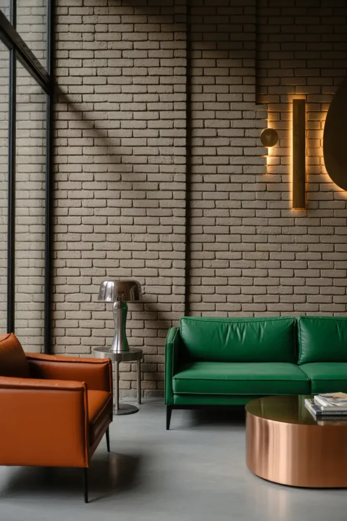 12. Contemporary Gray Brick Wall