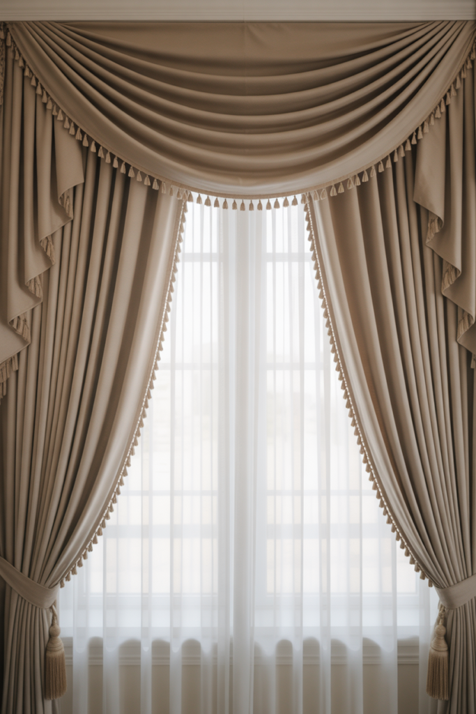 12. Create a Drapery Valance for a Formal Look