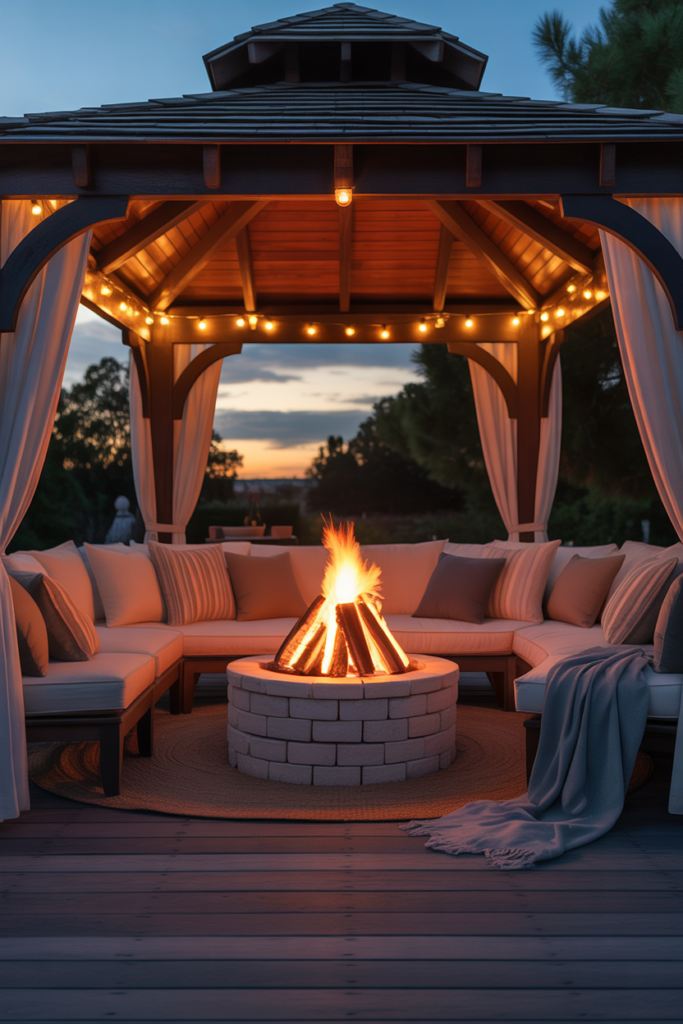 12. Gazebo with Fire Pit