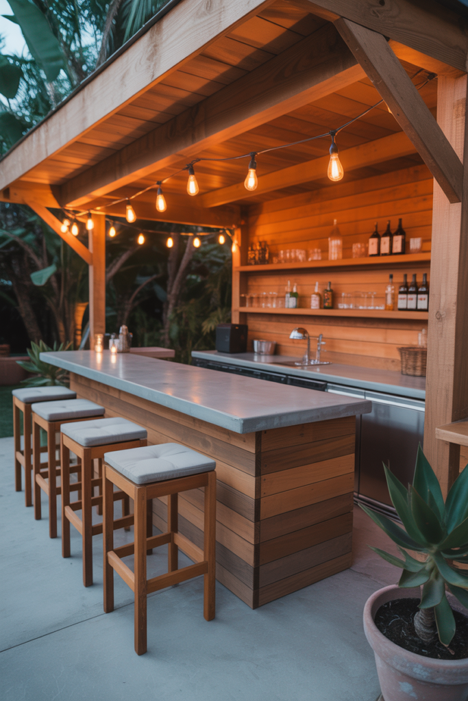 12. Minimal Budget Friendly Bar Design