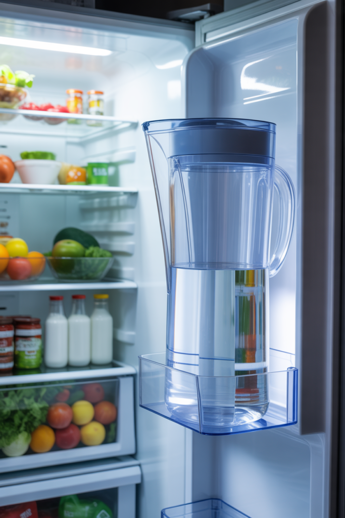 12. Slim Refrigerator Jugs for Organized Storage