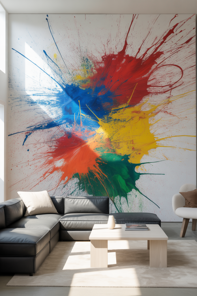 12. Splatter Paint Canvas Creations