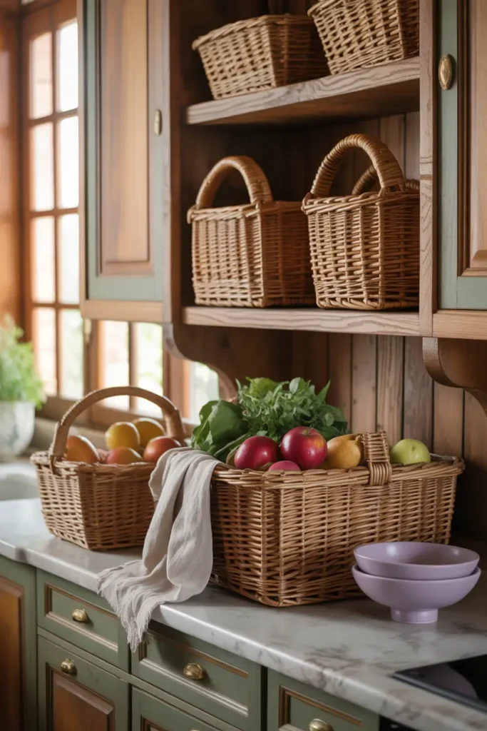 12. Woven Baskets and Storage