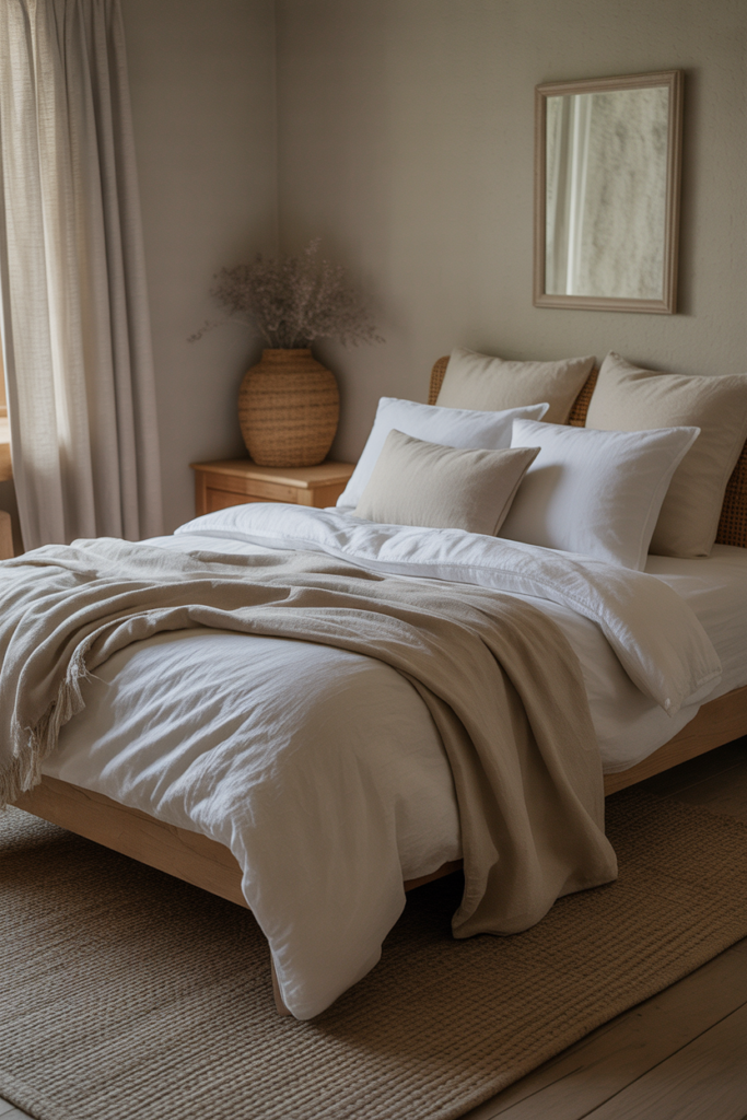 13 Cozy Cottage Interiors Idea with Calm Bedroom Spaces