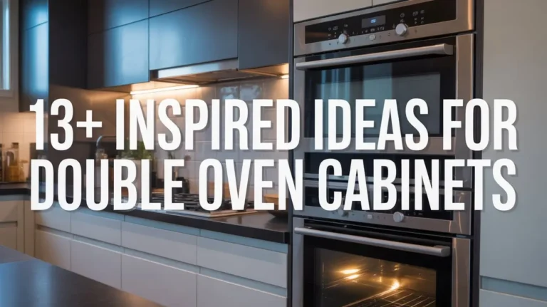 13+ Inspired Ideas for Double Oven Cabinets