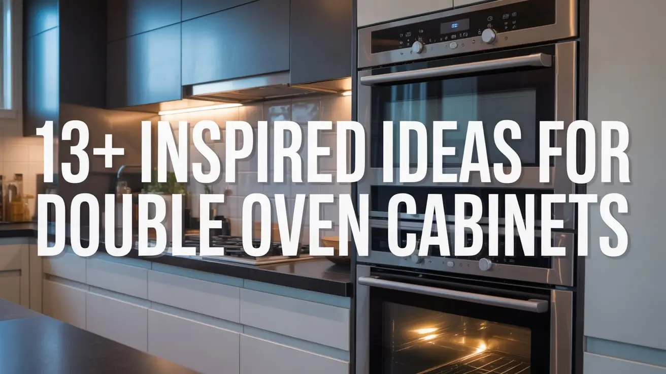 13+ Inspired Ideas for Double Oven Cabinets