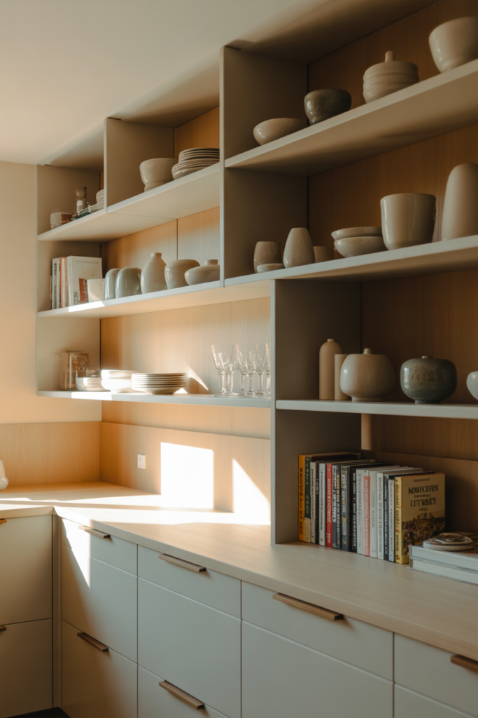 13 Integrate Open Shelving