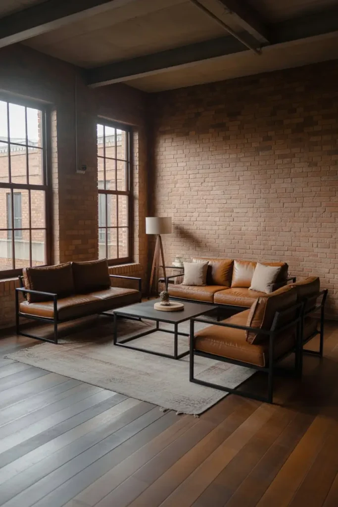 13. Industrial Black and Brown Interiors