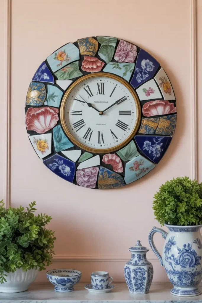 13. Mosaic Wall Clocks