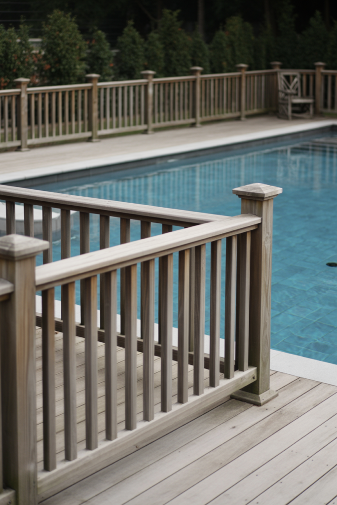 13. Vertical Post Railings