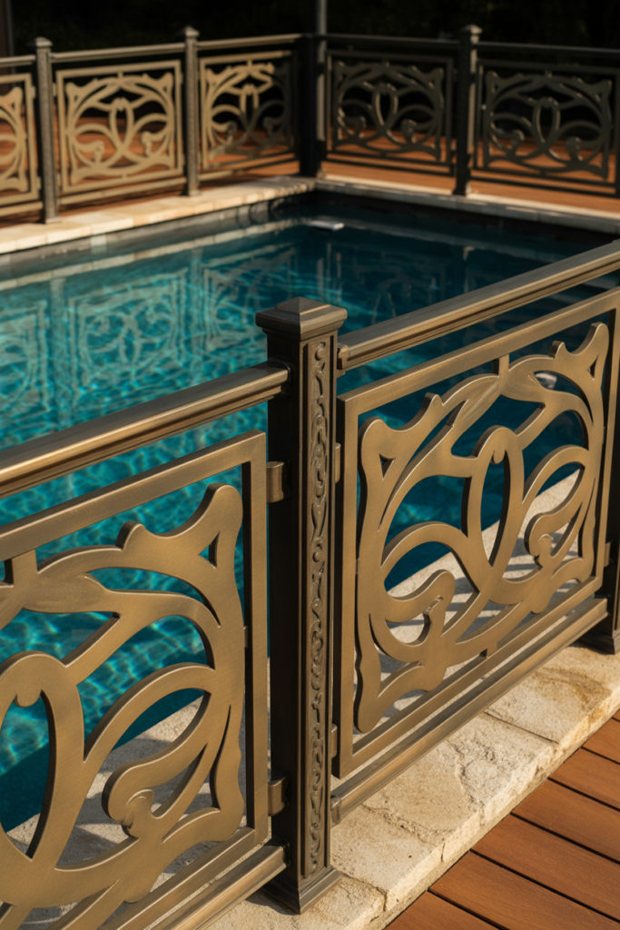 14. Artistic or Decorative Railings