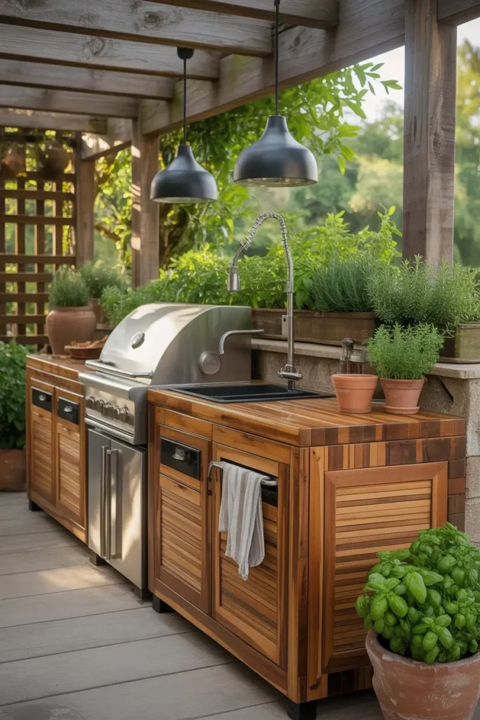 14. Eco-Friendly Outdoor Kitchens