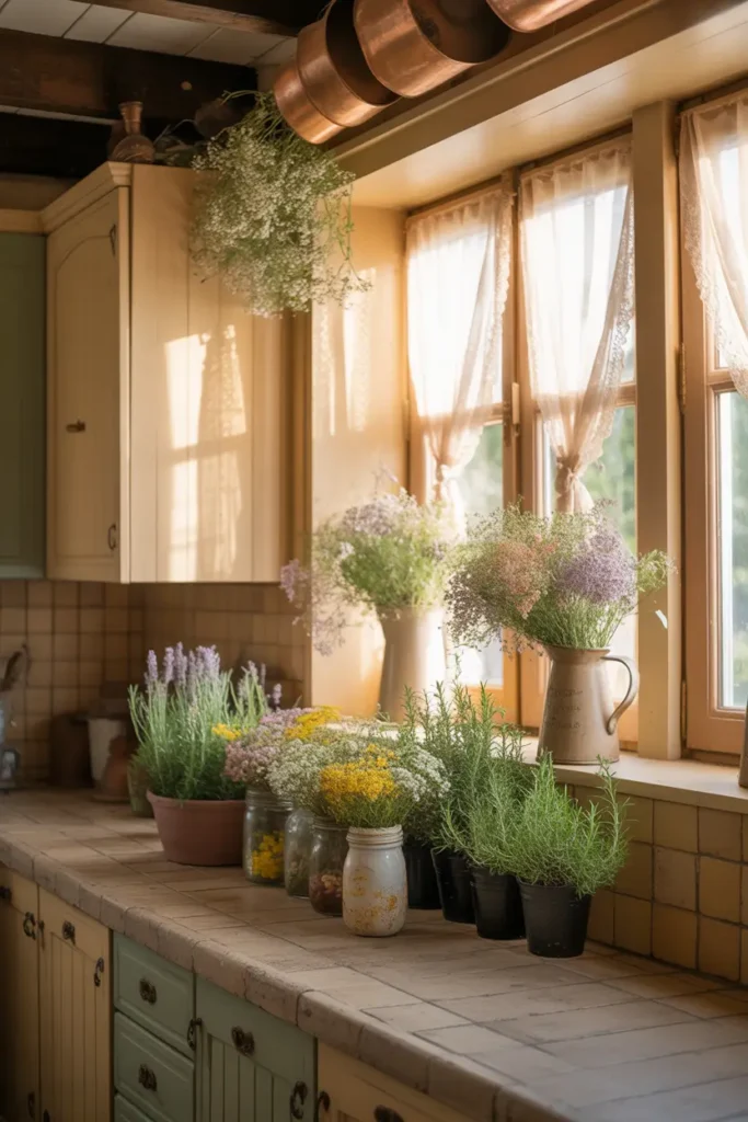 14. Fresh Flowers and Greenery