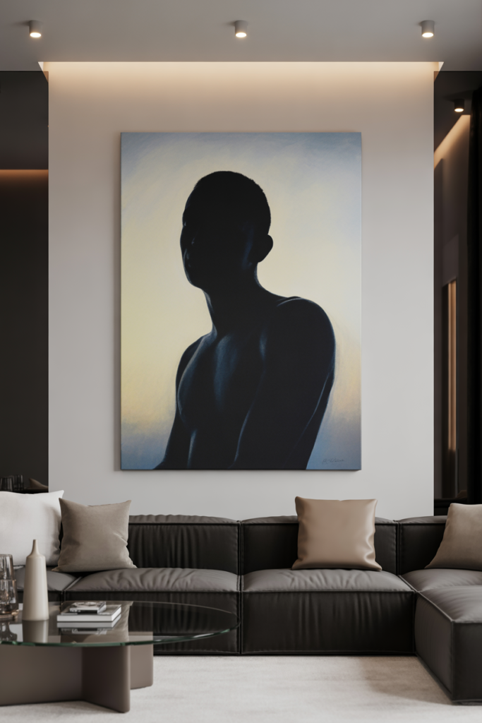 14. Silhouette Canvas Painting Ideas