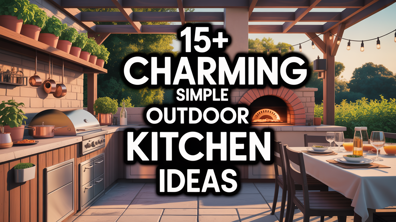 15+ Charming Simple Outdoor Kitchen Ideas