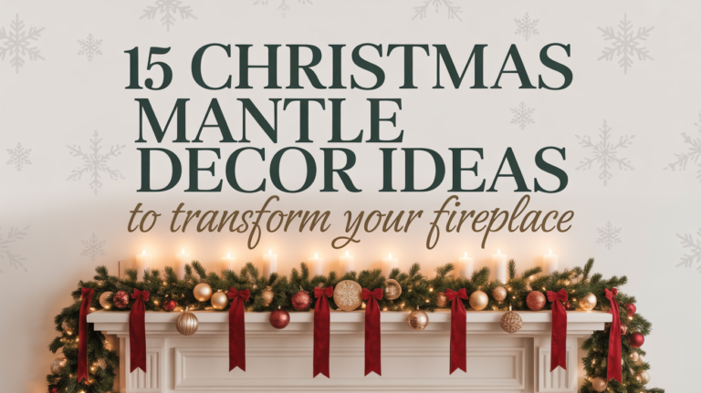 15 Christmas Mantle Decor Ideas to Transform Your Fireplace