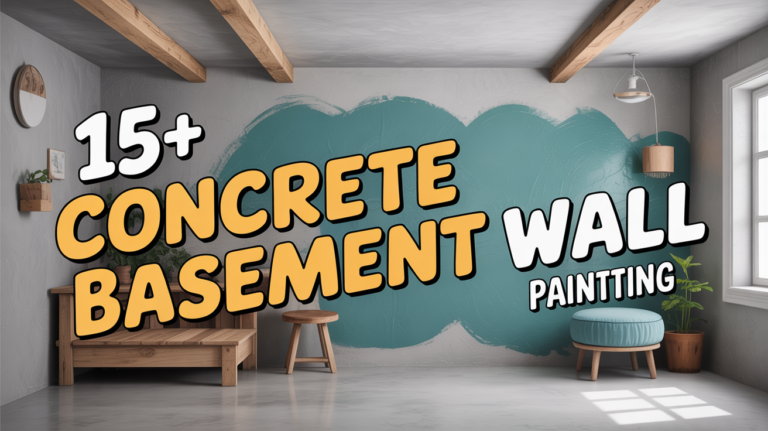 15+ Creative Concrete Basement Wall Painting Ideas